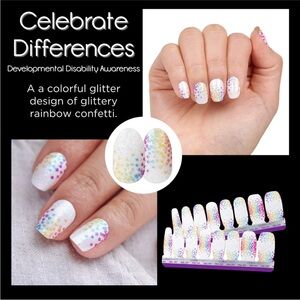 Color Street Celebrate Differences Nail Polish Strips . New in package.